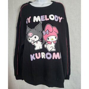 My Melody & Kuromi Graphic Sweatshirt Women's 3X Black NWT Sanrio My Melo SOFT!